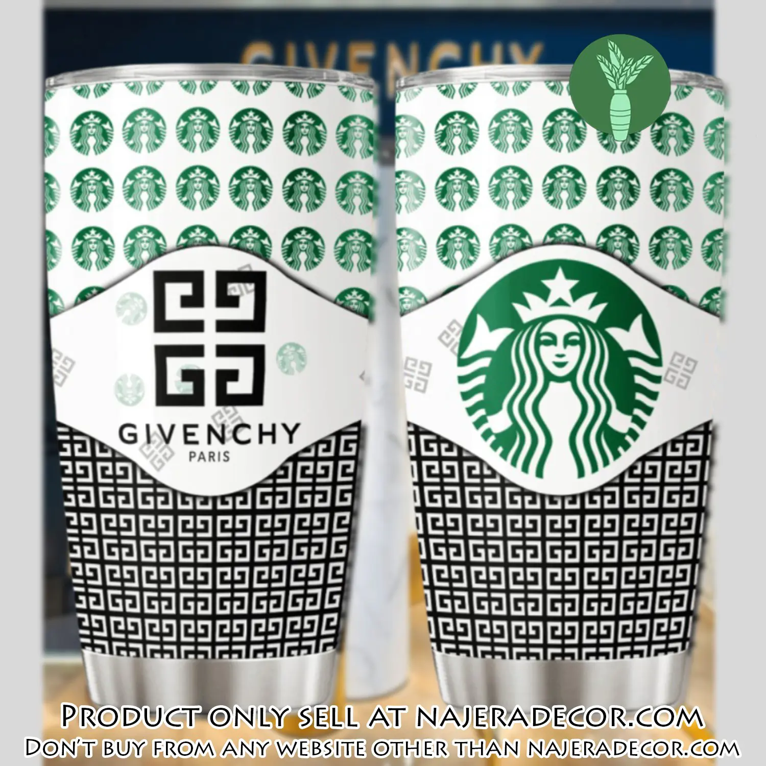 Givenchy starbuck stainless steel tumbler 20oz30oz njr3136917